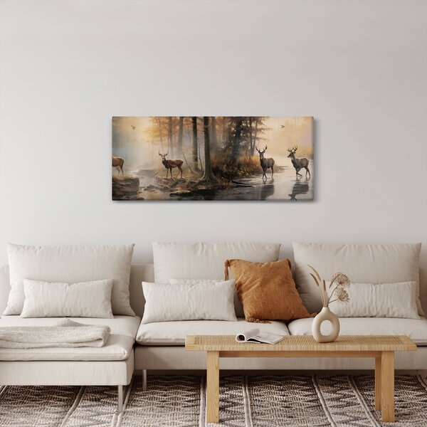 Tablou - Vintage pictura wildlife (120x50 cm)