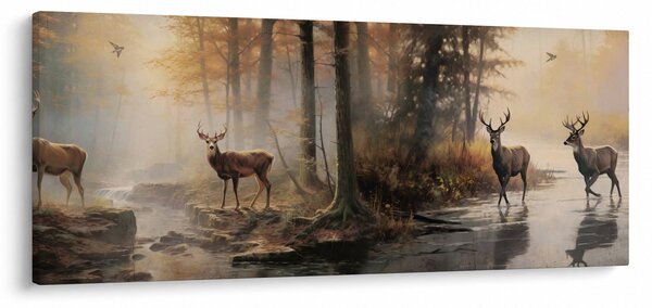 Tablou - Vintage pictura wildlife (120x50 cm)