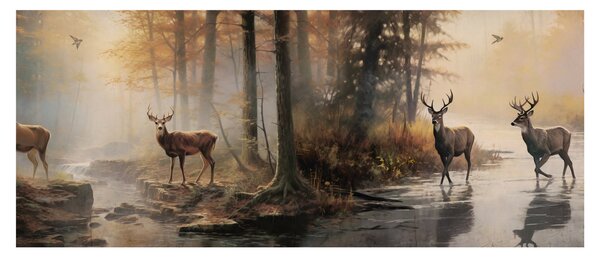 Tablou - Vintage pictura wildlife (120x50 cm)