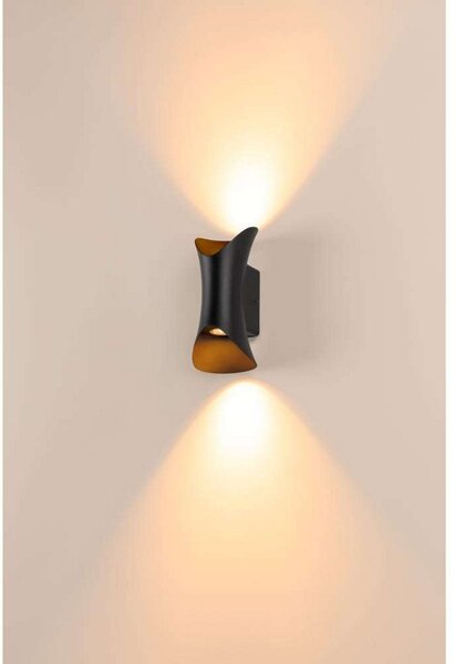 Lampă de perete SLV, reglabil, Negru, Aluminiu