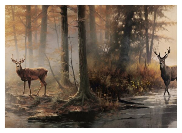 Tablou - Vintage pictura wildlife (70x50 cm)
