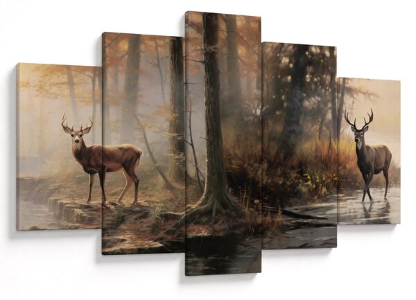 Tablou - Vintage pictura wildlife (150x105 cm)
