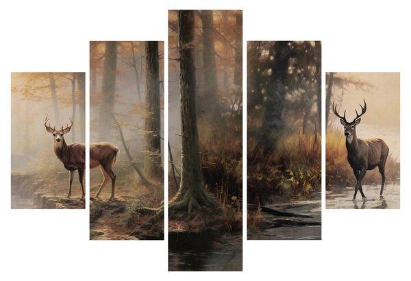 Tablou - Vintage pictura wildlife (150x105 cm)