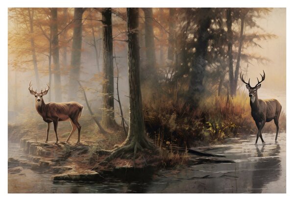Tablou - Vintage pictura wildlife (90x60 cm)