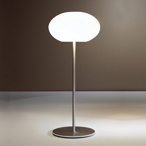 Casablanca Aih lampă de masă, Ø 19cm alb lucios, Alb, Camera de zi / sufragerie, Sticlă, Modern