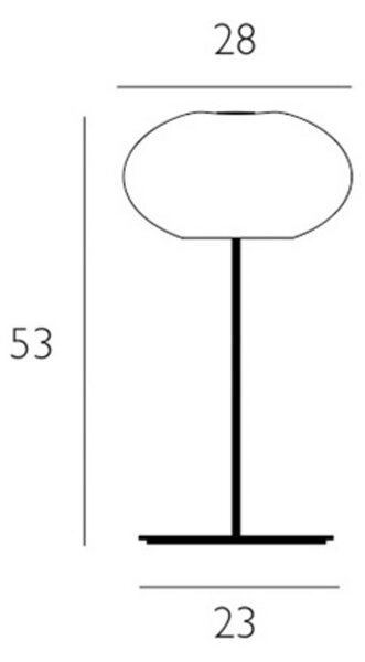 Casablanca Aih lampă de masă, Ø 28cm alb lucios, Alb, Camera de zi / sufragerie, Sticlă, Modern