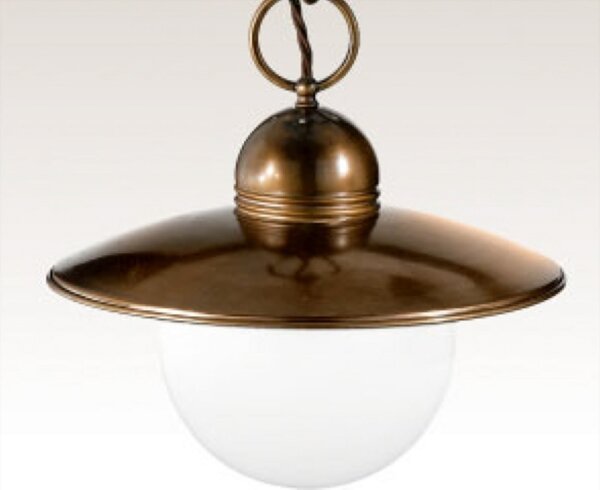 Cremasco Taverna lampă suspendată fermecătoare, reglabil, Auriu / Alamă, Camera de zi / sufragerie, Metal, Casă de țară / Rustic