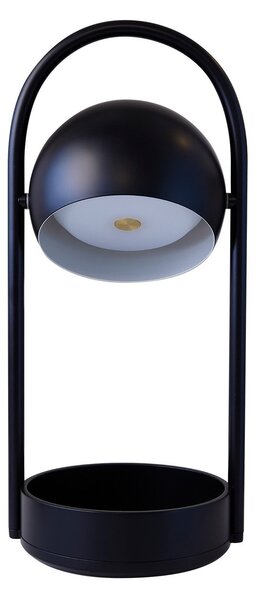 Lampă de masă FRANDSEN, Ball Portable, reglabil, Negru, Camera de zi, Metal