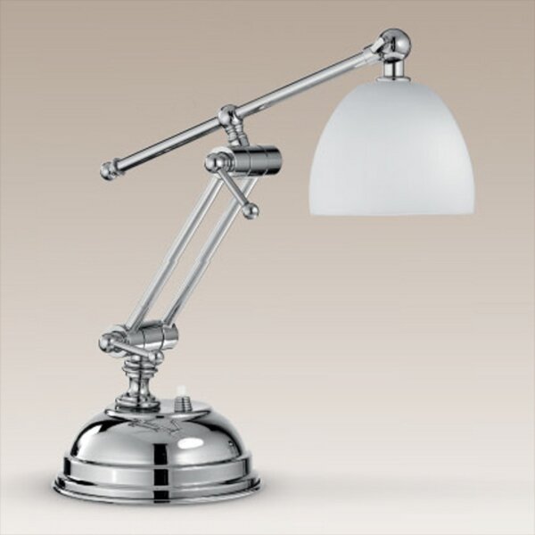Cremasco Lampă de masă Galleria, Metalic, Camera de zi / sufragerie, Sticlă, Modern