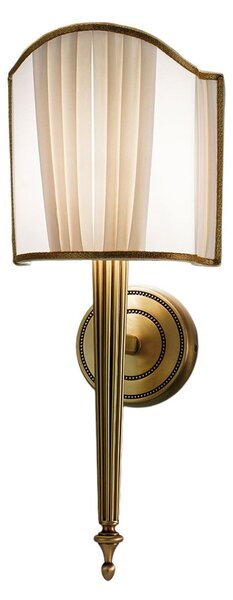 Cremasco Belle Epoque aplică din alamă antichizată, reglabil, Bronz / Alamă Veche, Camera de zi / sufragerie, Țesătură / Textil