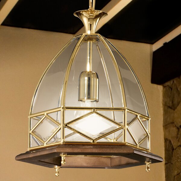Cremasco Campana lampă suspendată, reglabil, Auriu / Alamă, Camera de zi / sufragerie, Metal