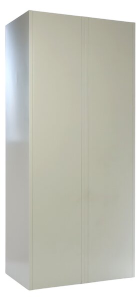 Dulap metalic cu uși din lemn, 80 x 50 x 180 cm, inchidere cilindrica, fag