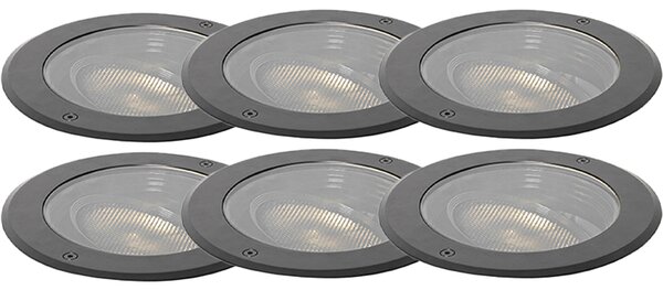 Set de 6 spoturi de sol reglabile AR111 IP65 - Delux Honey