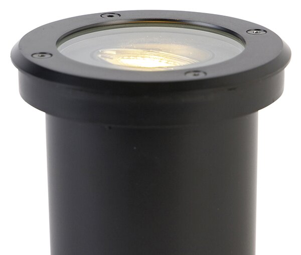 Spot exterior inteligent de sol negru reglabil cu Wi-Fi GU10 - Delux