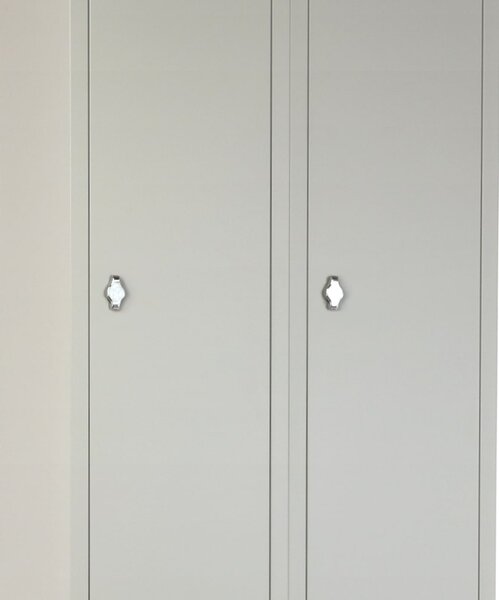 Dulap metalic cu bancheta, 60 x 85 x 185 cm, blocare cu rotire, gri - RAL 7035