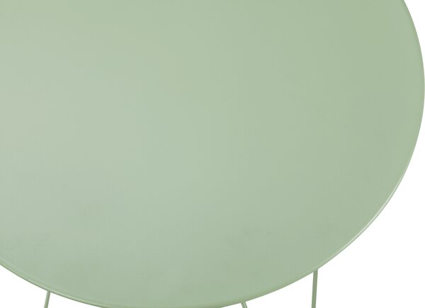 Set Bistro Flair – masă și 2 scaune din oțel vopsit – Verde (Olive Green)