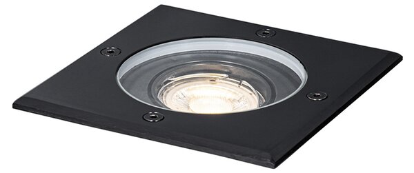 Spotlight exterior pentru sol negru pătrat reglabil IP65 - Delux