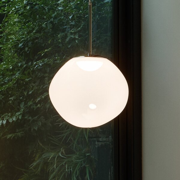 Lustră Pendul Tom Dixon, Melt, reglabil, Alb, Camera de zi, Plastic, Design