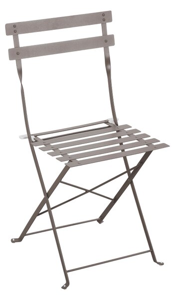 Set Bistro Flair – masă și 2 scaune din oțel vopsit – Bej (Grey Brown)