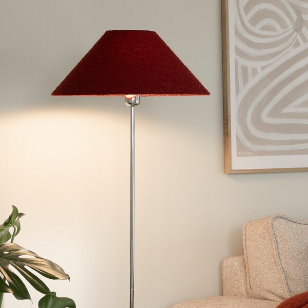 Lampadar Globen Lighting, Roșu, Camera de zi, Țesătură / Textil, Scandinavă