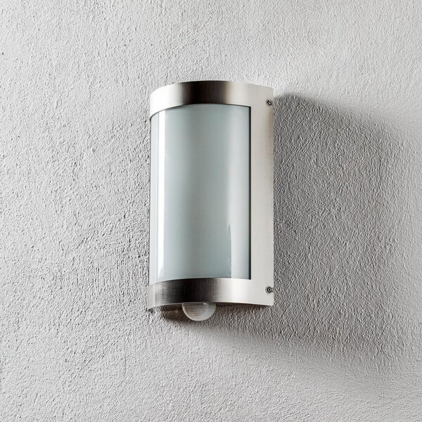 CMD Aplică de exterior Marco3 din oțel inoxidabil cu senzor, Metalic, Metal, Modern