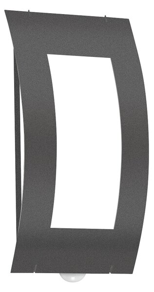 CMD Aplică de exterior Nila cu detector mișcare, Negru, Metal, Modern
