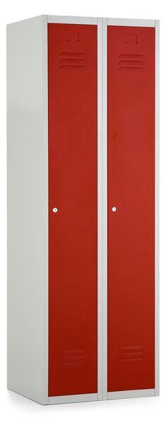 Dulap metalic, 60 x 50 x 180 cm, inchidere cilindrica, rosu - ral 3000