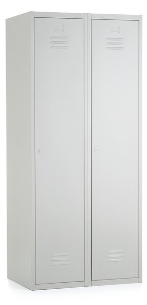 Dulap metalic, 80 x 50 x 180 cm, inchidere cilindrica, gri deschis - ral 7035