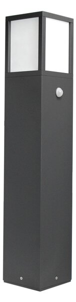 CMD Lampă de trotuar 9018 cu detector mișcare, reglabil, Negru, Metal, Modern
