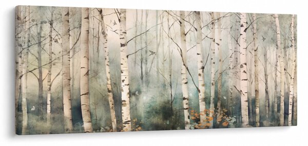 Tablou - Desenarea unui model de pădure (120x50 cm)