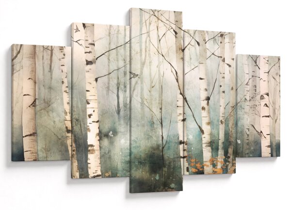 Tablou - Desenarea unui model de pădure (150x105 cm)