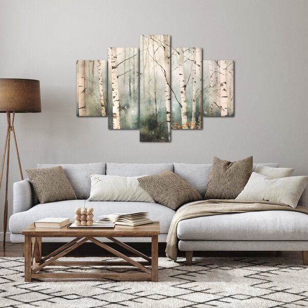 Tablou - Desenarea unui model de pădure (150x105 cm)