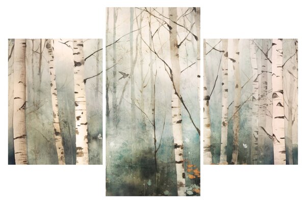 Tablou - Desenarea unui model de pădure (90x60 cm)