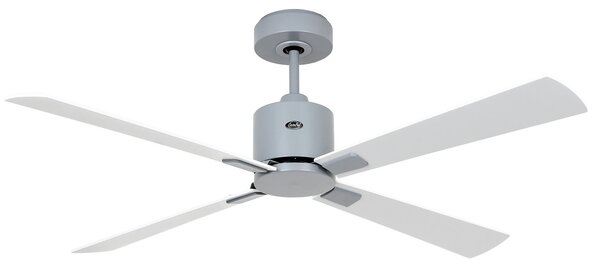 CasaFan Ventilator de tavan Eco Concept 132 cm gri/alb-gri, Gri, Camera de zi / sufragerie, Lemn, Modern