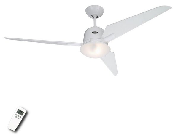 CasaFan Eco Aviatos ventilator de tavan alb 132 cm, Alb, Camera de zi / sufragerie, Lemn, Modern