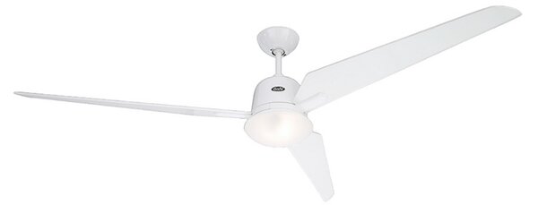 CasaFan Eco Aviatos ventilator de tavan alb, 162 cm, Alb, Camera de zi / sufragerie, Lemn, Modern