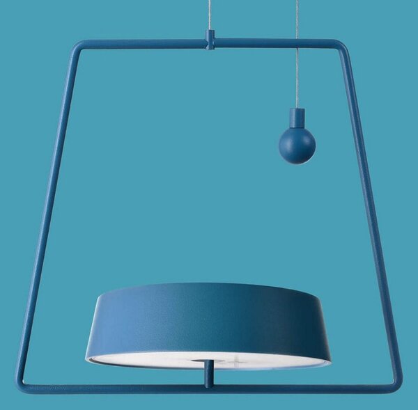 Deko-Light Miram lampă suspendată LED cu acum. regl. albastră, reglabil, Albastru, Camera de zi / sufragerie, Metal, Modern