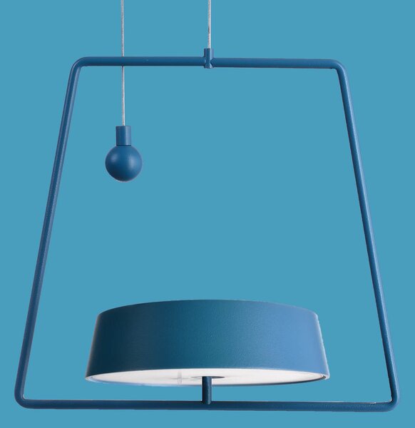 Deko-Light Miram lampă suspendată LED cu acum. regl. albastră, reglabil, Albastru, Camera de zi / sufragerie, Metal, Modern