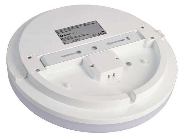 Deko-Light Plafonieră de exterior Altais Motion LED, 12 W, Ø 22 cm, Alb, Hol, Plastic