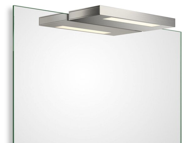 Decor Walther Slim 1-24 N lampă LED oglindă nichel, Gri, Baie, Metal, Modern, Perete unghiular