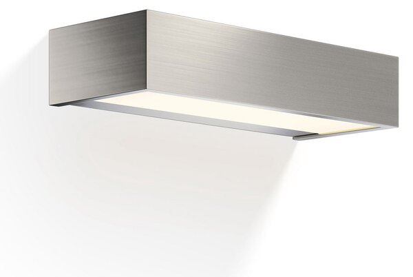Decor Walther Box aplică LED nichel 2.700K 25cm, reglabil, Gri, Baie, Metal, Modern, Perete unghiular
