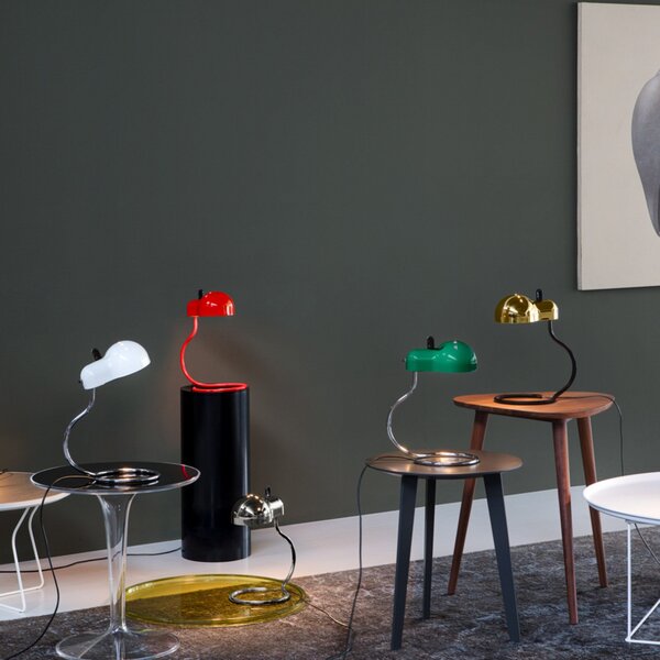 Lampă de masă Stilnovo, Minitopo, Auriu / Alamă, Camera de zi, Metal, Design