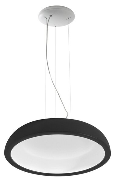 Lustră Pendul Stilnovo, Reflexio, reglabil, Negru, Camera de zi, Metal, Design