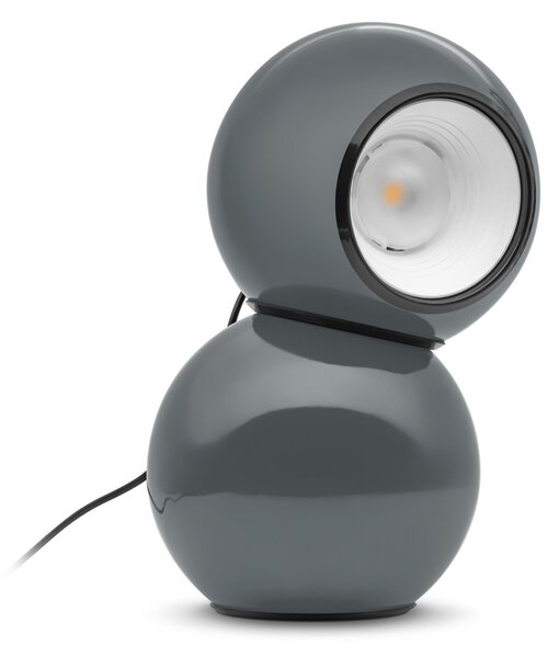 Stilnovo Lampa de masă Gravitino LED cu magnet, gri, reglabil, Gri, Camera de zi / sufragerie, Metal, Design