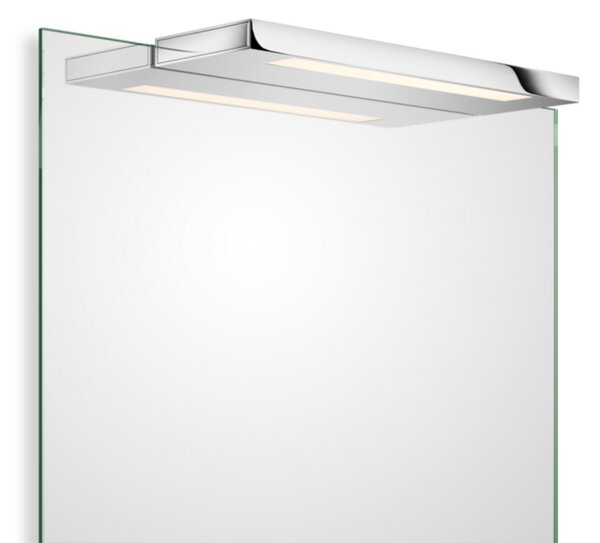 Decor Walther Slim 1 lampă oglindă LED crom 34 cm, Metalic, Baie, Metal, Modern, Perete unghiular