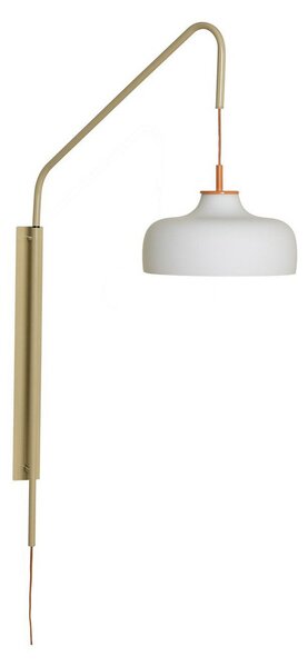 Lampă de perete Hübsch, Current, Bej, Camera de zi, Sticlă, Modern