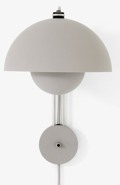 Lampă de perete &Tradition, Flowerpot VP8, Gri, Camera de zi, Metal, Design