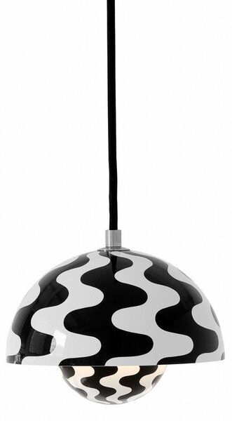 Lustră Pendul &Tradition, Flowerpot VP10, reglabil, Negru, Camera de zi, Metal, Design