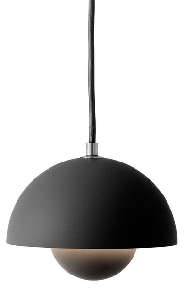 Lustră Pendul &Tradition, Flowerpot VP10, reglabil, Negru, Camera de zi, Metal, Design