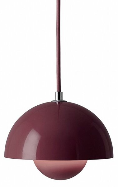 Lustră Pendul &Tradition, Flowerpot VP10, reglabil, Violet, Camera de zi, Metal, Design